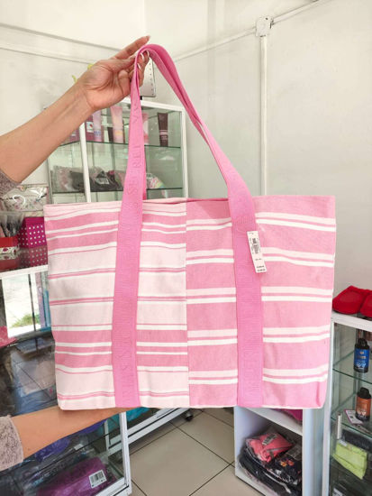 Imagen de Victoria's Secret Tote Líneas Rosa Fuerte y Clarito.